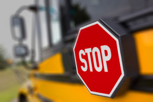 Danger Stop for School Bus before there is truck wreck