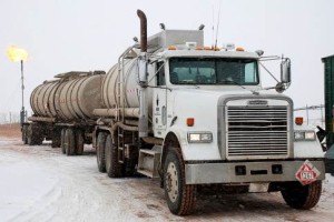 Longview Oil Field 18 Wheelers