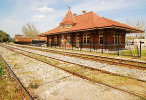 Nacogdoches historic train station, photo by Chris Litherland